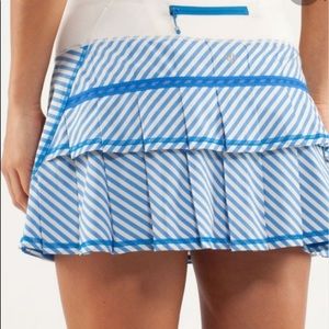 Lululemon blue stripe skirt